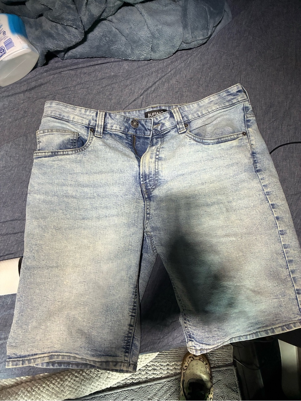 Buffalo David Bitton Light Wash Blue Denim Shorts